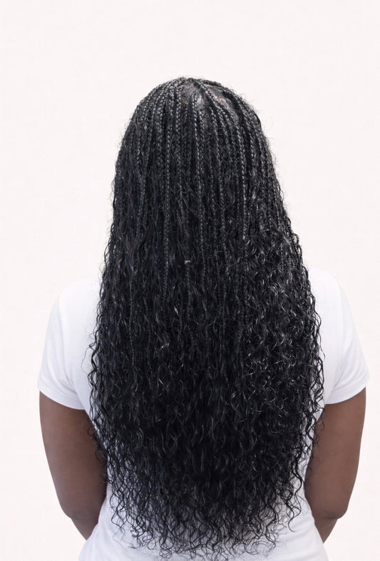 18” Bohemian Curl Human Hair – Bulk (Natural Color) | Boho Braid Essential